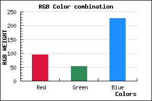 rgb background color #5F35E3 mixer
