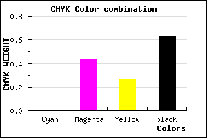#5F3546 color CMYK mixer