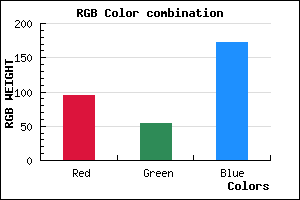 rgb background color #5F36AC mixer