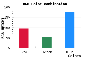 rgb background color #5F36B0 mixer