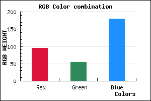 rgb background color #5F36B3 mixer