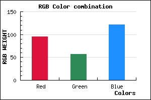 rgb background color #5F3979 mixer