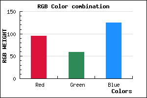 rgb background color #5F3B7D mixer
