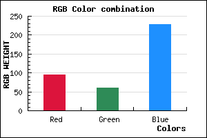 rgb background color #5F3CE4 mixer