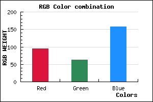 rgb background color #5F3F9D mixer