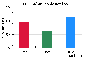 rgb background color #5F4072 mixer