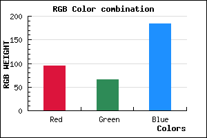 rgb background color #5F41B8 mixer