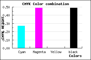 #5F4282 color CMYK mixer