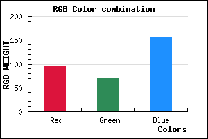 rgb background color #5F469C mixer