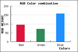 rgb background color #5F479D mixer