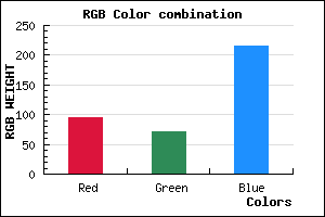 rgb background color #5F47D7 mixer