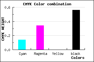 #5F496F color CMYK mixer