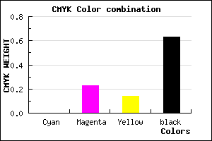 #5F4952 color CMYK mixer
