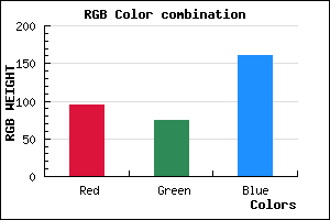 rgb background color #5F4AA0 mixer