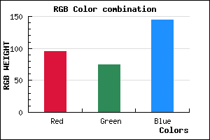 rgb background color #5F4B91 mixer