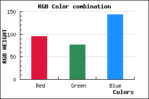 rgb background color #5F4D8F mixer