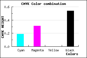 #5F5175 color CMYK mixer
