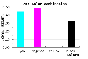 #5F56AA color CMYK mixer