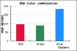 rgb background color #5F57B7 mixer
