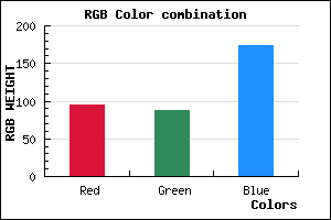 rgb background color #5F58AE mixer