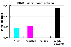 #5F5A74 color CMYK mixer