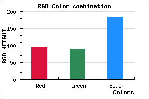 rgb background color #5F5AB8 mixer