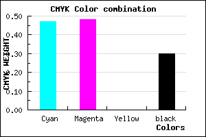 #5F5CB2 color CMYK mixer