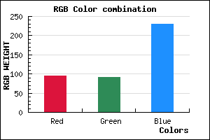 rgb background color #5F5CE6 mixer