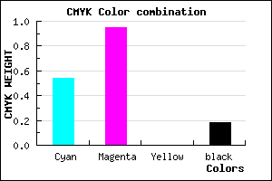 #600BD1 color CMYK mixer
