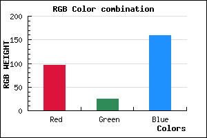 rgb background color #60199F mixer