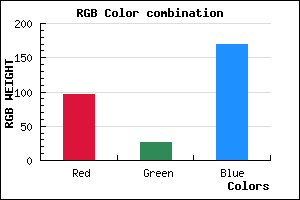 rgb background color #601AAA mixer