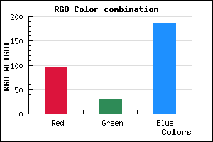 rgb background color #601DB9 mixer