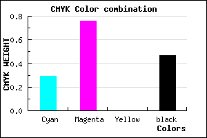 #602088 color CMYK mixer