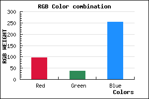 rgb background color #6025FF mixer