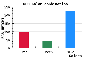 rgb background color #602BE3 mixer