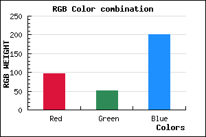 rgb background color #6033C9 mixer