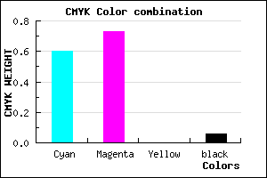 #6040F0 color CMYK mixer