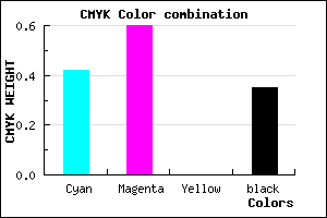 #6042A6 color CMYK mixer