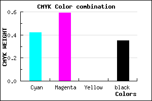 #6043A5 color CMYK mixer