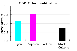 #6045B3 color CMYK mixer