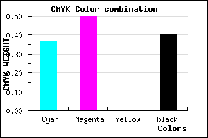 #604C98 color CMYK mixer