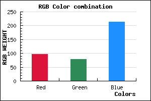 rgb background color #604ED6 mixer