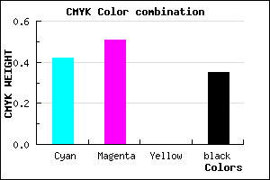 #6051A5 color CMYK mixer
