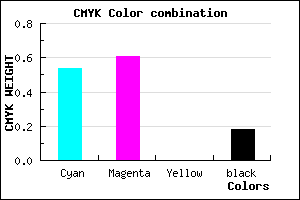 #6052D2 color CMYK mixer