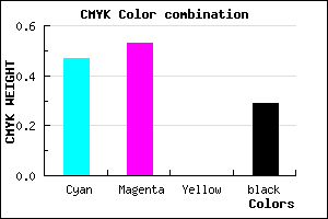 #6054B4 color CMYK mixer