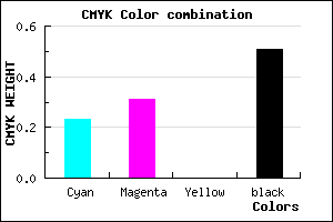 #60567C color CMYK mixer