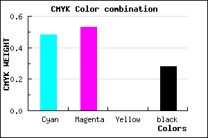 #6056B8 color CMYK mixer