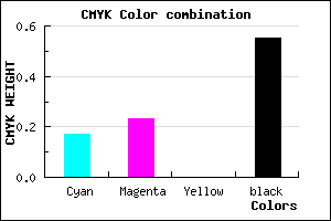#605973 color CMYK mixer