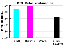 #6059AD color CMYK mixer