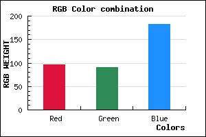 rgb background color #605AB6 mixer